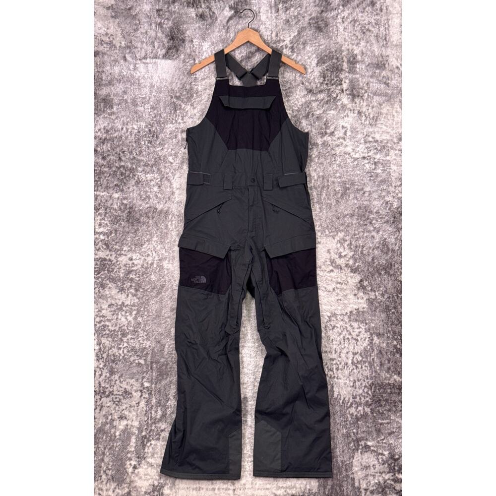 The North Face Freedom Bib Medium Mens Black & Gray Insulated Snow Ski